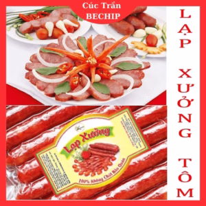 Lạp Xưởng Tôm Sóc Trăng Loại 1 Túi 500G Ctb505 - Bechip