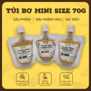 Túi Bơ Minisize Bơ Đậu Phộng, Bơ Hạt Điều 70G - Gói Nhỏ Tiện Lợi, Gọn Nhẹ, Giàu Dinh Dưỡng - Spoon It Up