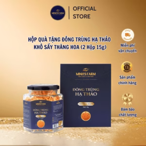 [Loại Thượng Hạng] Hộp Quà Tặng Đông Trùng Hạ Thảo Khô Sấy Thăng Hoa Minh'S Farm - Hộp 15G