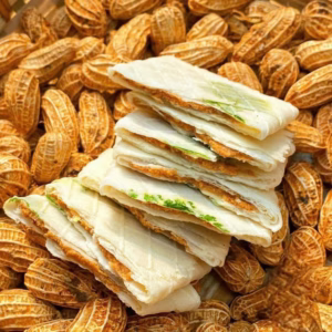 Bánh Kẹp Ngò Trắng Nhân Bơ Đậu Phộng Thơm Ngon 400G - Winnie House