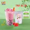 Bột Trà Sữa Dâu Hòa Tan, Đậm Vị, Thơm Ngon, Nước Uống Giải Khát, Dễ Pha Túi 500Gr - Lady'S Passion - Ảnh 2