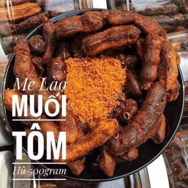 Me Lào Nguyên Trái Chấm Muối Tôm 500G - Winnie House