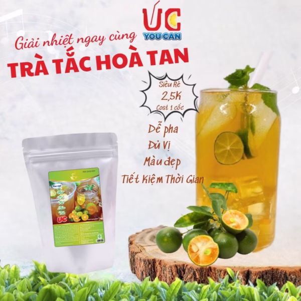 [Túi 1Kg] Bột Trà Tắc Hòa Tan Tiện Lợi, Giàu Vitamin C, Không Chứa Chất Bảo Quản U009 - Lady'S Passion