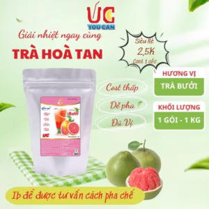 [Túi 1Kg] Bột Trà Bưởi Hòa Tan Tiện Lợi, Giàu Vitamin C, Không Chứa Chất Bảo Quản U004 - Lady'S Passion