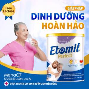 Sữa Etomil Perfect Cho Người Lớn Tuổi, Người Ốm Bệnh Dinh Dưỡng Vàng Cho Người Cao Tuổi, Hương Vị Dễ Uống - Etomil