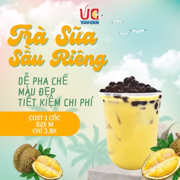 Trà Sữa Sầu Riêng, Trà Sữa Đậm Vị, Thơm Ngon, Nước Uống Giải Khát Dễ Pha Túi 500Gr Tssr - Lady'S Passion