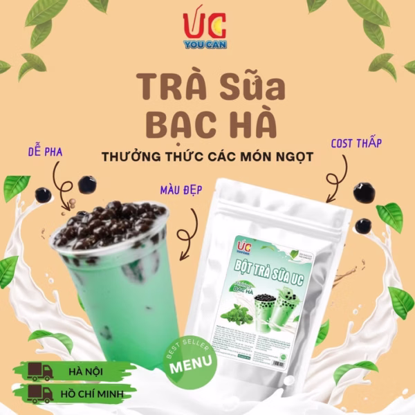 Trà Sữa Bạc Hà, Trà Sữa Đậm Vị, Thơm Ngon, Nước Uống Giải Khát Dễ Pha Túi 500Gr Tsbh - Lady'S Passion