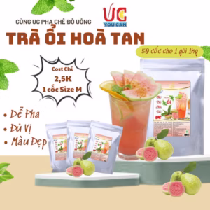 [Túi 1Kg] Trà Ổi Hồng Thơm Ngon, Chuẩn Vị, Dễ Pha, Nước Uống Giải Khát Thanh Nhiệt Tươi Mát - Lady'S Passion