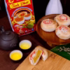 Bánh Pía Đỏ Không Trứng Nhân Đậu Xanh Sầu Riêng 250G - Tinhphat - Ảnh 4