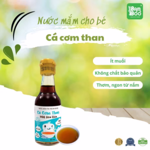 Nước Mắm Trẻ Em Cá Cơm Than Mật Hoa Dừa 40N Ít Muối 60Ml - Detoko