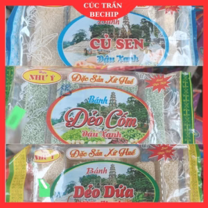 Bánh Dẻo Huế Đủ Vị: Bánh Củ Sen, Bánh Dẻo Cốm, Bánh Khoai Môn,..Phủ Dừa Thơm, Bùi, Béo Ctb716 - Bechip