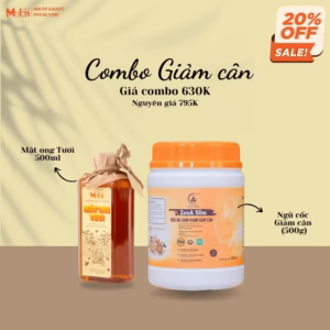 Combo_Ngũ Cốc Giảm Cân Zena Slim 500G & Mật Ong Tươi 500Ml_Redmelon
