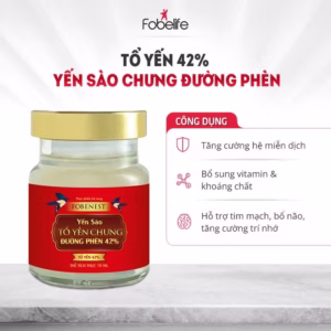 Yến Sào Fobenest Đường Phèn 70Ml 42% Sợi Tổ Yến - Fobelife