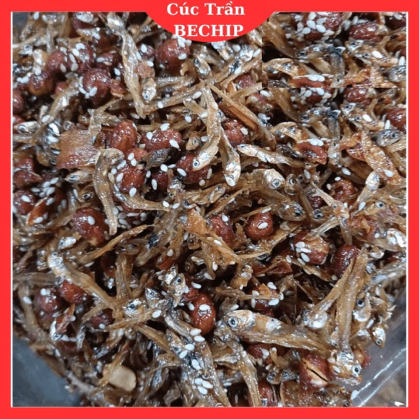 500G Cá Cơm Rim Đậu Phộng, Cá Cơm Rim Lạc Nhà Làm, Món Ăn Dân Dã, Thơm Ngon Khó Cưỡng , Ctb813 - Bechip