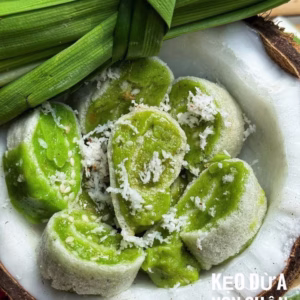 Kẹo Dừa Non Cuộn Lá Dứa Miền Tây - Béo Ngậy Ngất, Ăn Là Mê 500G - Winnie House