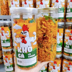 Khô Gà Lá Chanh Xé Sợi Thơm Ngon - Hủ 300Gr