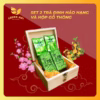 Set 2 Gói Trà Đinh Hảo Hạng Sương Mai Kèm Hộp Gỗ Thông Sang Trọng Sương Mai - Ảnh 3