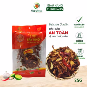 Combo 3 Gói Khô Heo Cháy Tỏi Gói 25G T07 - Lady'S Passion