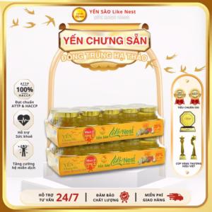 [Khay 10 Hủ Yến ] Yến Chưng Đông Trùng Hạ Thảo Like Nest 30% Tổ Yến - Like Beauty