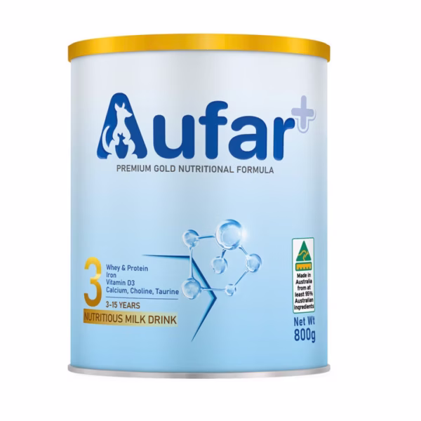 Aufar Nutritious 3_Nhập Khẩu Úc _800G (Dành Cho Bé 03-15 Tuổi) Framil