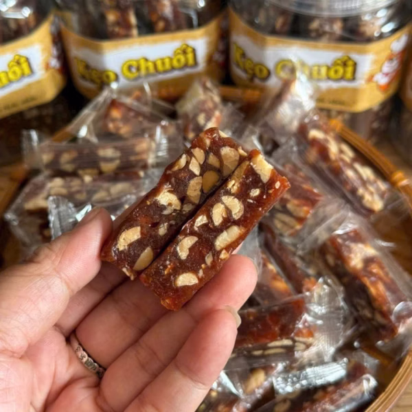 Kẹo Chuối Gừng Đậu Phộng, Dẻo Thơm Béo Ngậy 500G - Winnie House