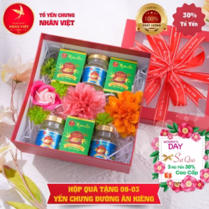 Quà Tặng Quốc Tế Phụ Nữ 8/3 Yến Sào Nhân Việt - Mẫu 03 - Nhân Việt