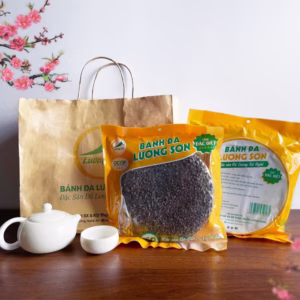 (Combo 4 Gói) Bánh Đa Vừng Đen Đặc Biệt Đã Nướng - Lương Sơn