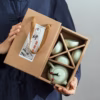 Bộ Ấm Chén Sứ Cao Cấp Hộp Giấy 5 Chi Tiết - Sương Mai - Ảnh 4