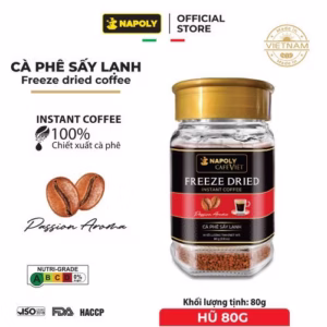 [Lọ] Cà Phê Sấy Lạnh Freeze Dried 80G - Napoli Coffee