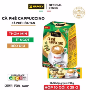 [Hộp] Cà Phê Hòa Tan Cappuccino - Napoly Coffee - 10 Gói/Hộp