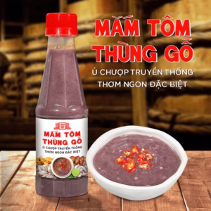 [Chai 260G] Mắm Tôm Thùng Gỗ Làng Chài Xưa Nguyên Liệu Tôm Tép Tươi, Thơm Ngon Đặc Biệt