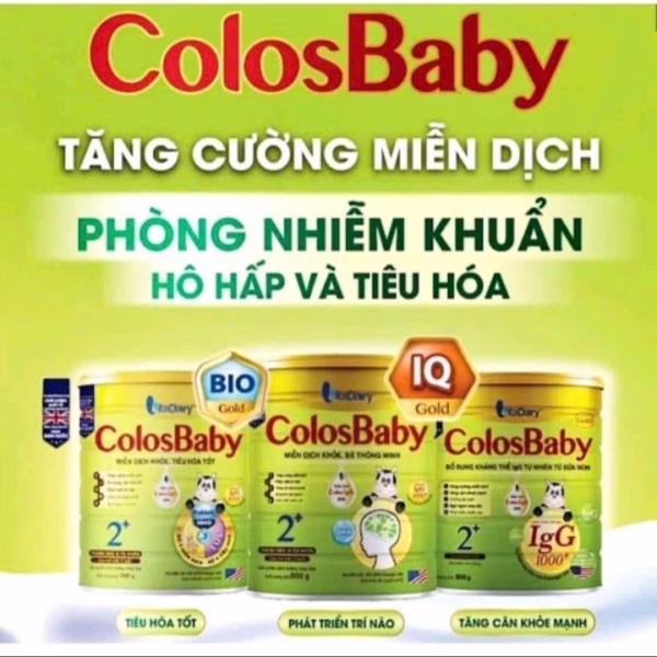 Sữa Bột Colosbaby Iq Pedia,Thanh Nhạt 1000Ig 800G 0+.1+,2+ - Vitadairy