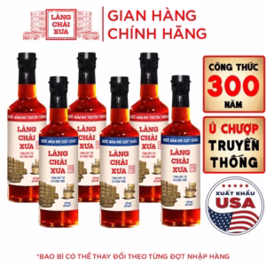 [Combo 6 Chai] Nước Mắm Nhỉ Truyền Thống (3 Chai Đỏ + 3 Chai Xanh) - Làng Chài Xưa