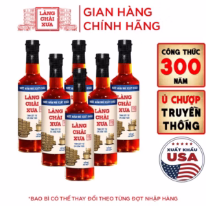 [Combo 6 Chai] Nước Mắm Nhỉ Xuất Khẩu Nhãn Xanh 500Ml - Làng Chài Xưa