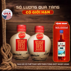 Combo 2 Bình Gốm Nước Mắm Tĩn Tôm Biển Truyền Thống 60N Đạm 500Ml - Nước Mắm Tĩn