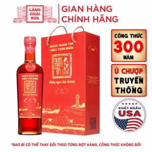 01 Chai Nước Mắm Tĩn Tôm Biển Hồng Ngọc Đại Dương Độ Đạm 45N 500Ml - Nước Mắm Tĩn