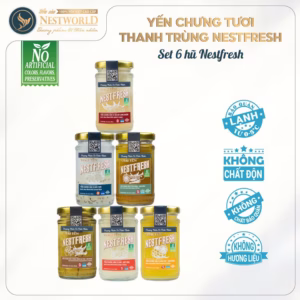 [Hỏa Tốc Hcm] Set 6 Yến Chưng Tươi Thanh Trùng Nestfresh 100Ml (10Gram Yến Tươi) - Đủ 6 Vị