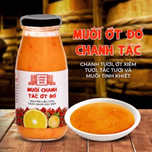 Muối Ớt Đỏ Chanh Tắc Cao Cấp - Làng Chài Xưa Chai 300Gr