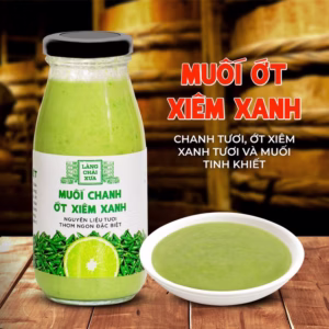 Muối Ớt Xiêm Xanh Cao Cấp - Làng Chài Xưa Chai 300Gr