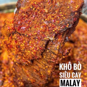 Khô Bò Siêu Cay Malay, Ăn Là Khó Dừng Tay 250G - Winnie House