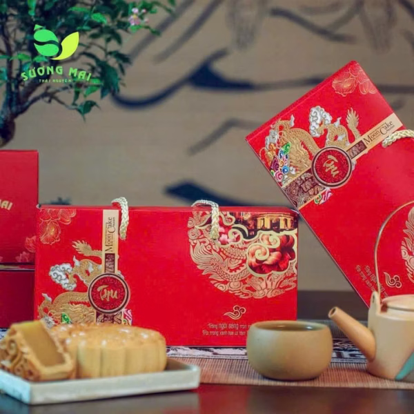 Hộp 2 Bánh Trung Thu Long Phụng Sương Mai - Gói Trọn Hương Vị Mùa Trăng Rằm - Sương Mai
