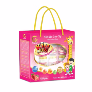 [Lốc 6 Hũ] Yến Sào Cinest 20% Kid Grow Hương Dâu 70Ml - Franci
