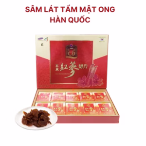 Hồng Sâm 6 Năm Tuổi Hàn Quốc Thái Lát Tẩm Mật Ong - Sambox