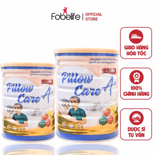 Sữa Bột Pillow Care A+ Hỗ Trợ Tim Mạch, Giảm Cholesterol, Tăng Cường Đề Kháng - Fobelife