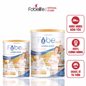 Sữa Bột Fobemilk Xương Khớp, Bổ Sung Collagen Giúp Xương Chắc Khỏe Dẻo Dai 900G - Fobelife