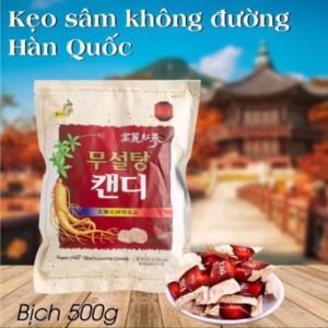 Kẹo Sâm Không Đường (Trắng) 500G - Minh Ngọc