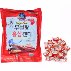 Kẹo Hồng Sâm Không Đường Đỏ 365 Hàn Quốc ( Bịch 500G) - Minh Ngọc