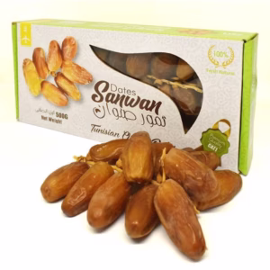 Chà Là Nguyên Cành Sấy Dẻo Dates Sanwan Tunisia - Hộp 500Gr - Minh Ngọc