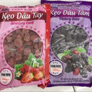 Gói Kẹo Dâu Tây Hoặc Dâu Tằm Đặc Sản Đà Lạt 200G/Gói - Minh Ngọc