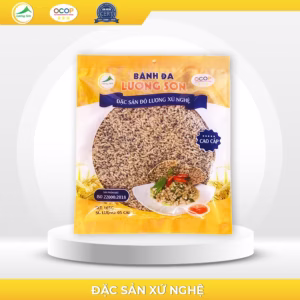 (Combo 4 Gói) Bánh Đa Vừng Đen Đã Nướng - Lương Sơn